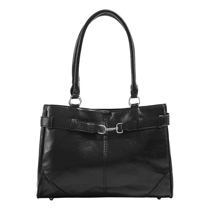 Stilvolle Einfache Aktentasche Retro Ölwachs Pittot Pendler Allround Schultertasche für Damen von Joom DACH