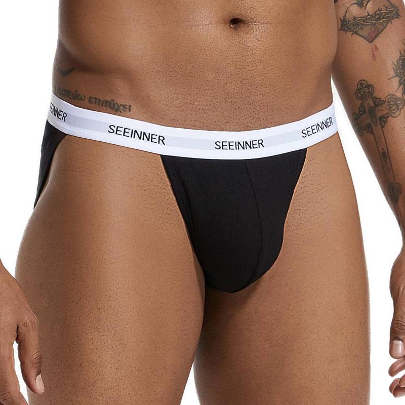 Stilvolle Herren Hip-Lifting Atmungsaktive Slips: Trendstark in Übergröße mit hohem Display-Appeal XL schwarz von Joom DACH