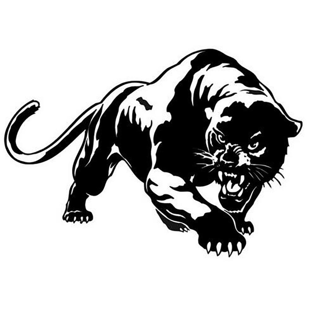 Stilvolle Panther Jagd Auto Fahrzeug Körper Fenster Reflektierende Aufkleber Aufkleber Dekoration Auto Aufkleber schwarz von Joom DACH