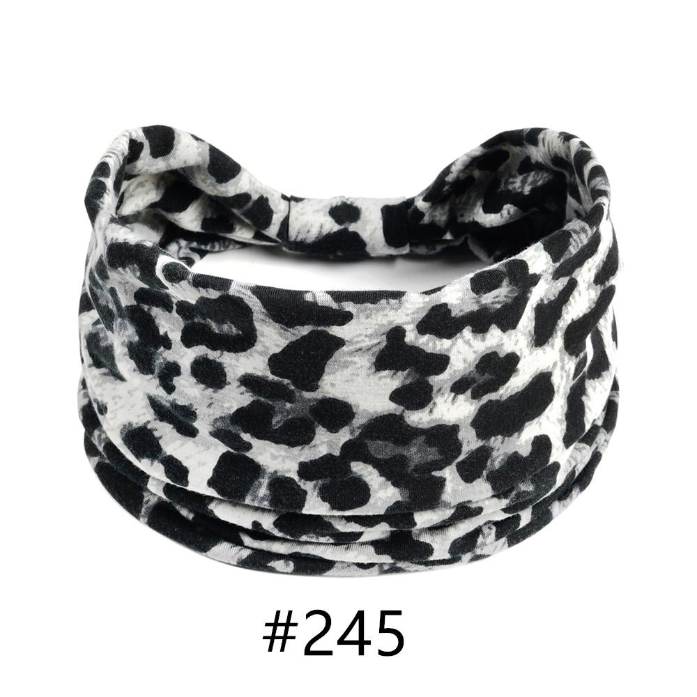 Stirnbänder für Frauen und Mädchen, breit, dehnbar, Boho, afrikanischer Turban, Kopfwickel, geknotete Leoparden-Stirnbänder, Yoga-Sweartband, modische Haar-Accessoires von Joom DACH
