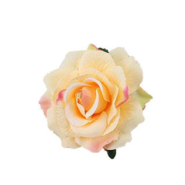 Stoff Rose Blumen Broschen Tuch Kunst Anstecknadeln Strickjacke Corsage Modeschmuck Geschenke für Frauen Zubehör 11cm von Joom DACH