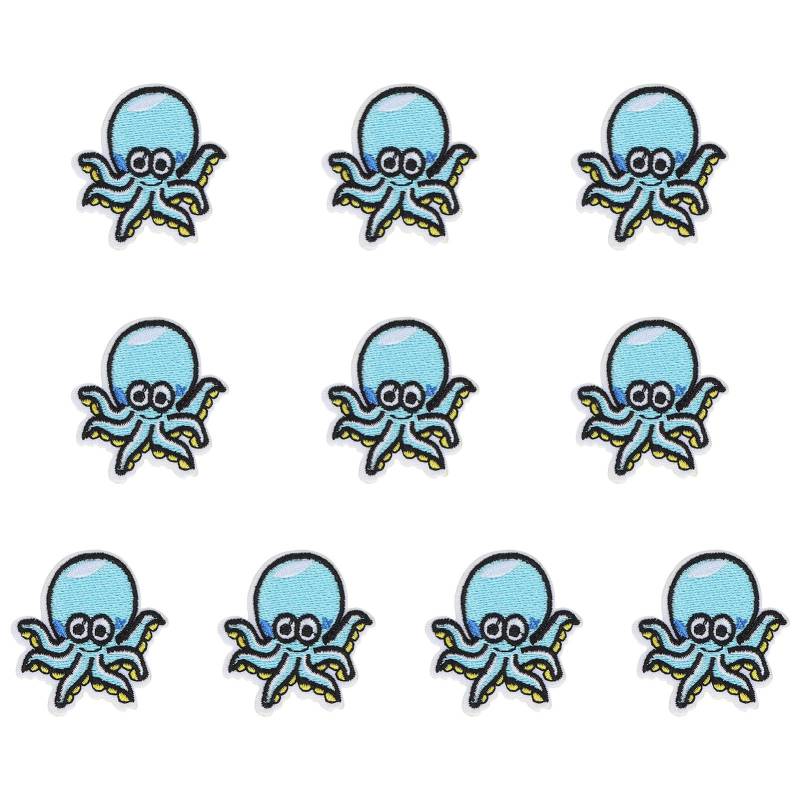 Stoffaufkleber Niedliche und Lebendige Seestern Oktopus Aufnäher für Kleidung Schals Schuhe Hüte und von Joom DACH