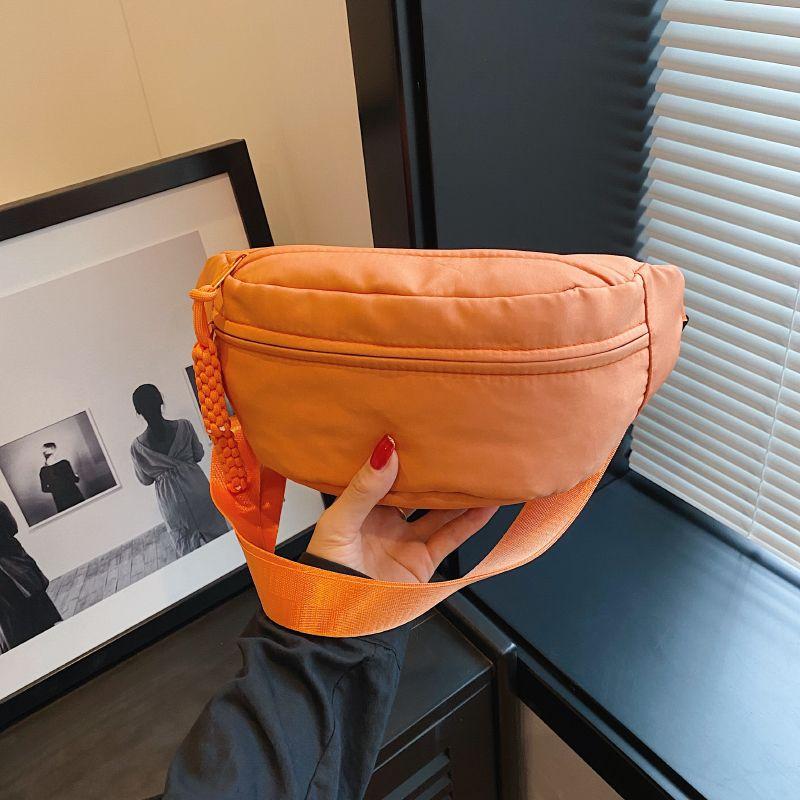 Stofftasche, Freizeittasche, Damen-Umhängetasche, Sport-Brusttasche, Hüfttasche orange von Joom DACH