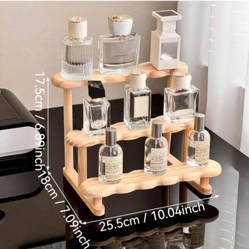 Aufbewahrungsregal Organizer Etagenförmiger Aufsatz Puppen-Ausstellungsregal Hohe Qualität Schreibtisch-Organizer Dessert 3 layers von Joom DACH