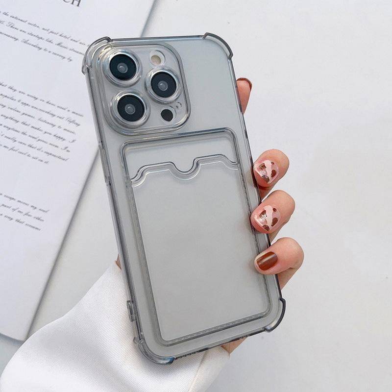 Stoßfeste weiche Silikonhülle mit Kartensteckplatz für iPhone 16 Pro Max 15 14 13 12 Pro MAX 12 Pro 11 X XR XS 7 8 Plus Klare Handyhülle iPhone Xs schwarz Stoßfeste weiche Silikonhülle mit Kartensteckplatz für iPhone 16 Pro Max 15 14 13 12 Pro MAX 12 Pro 11 X XR XS 7 8 Plus Klare Handyhülle iPhone Xs schwarz von Joom DACH