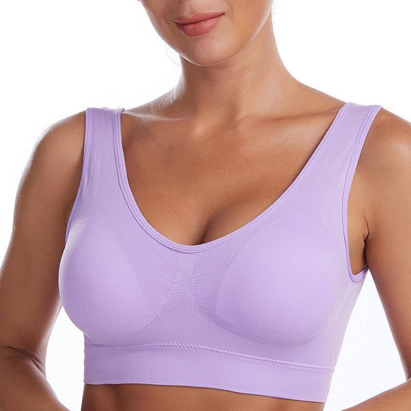 Stoßfester Sport-BH für Damen: Große Größe, tiefer U-Gurt, gepolsterte Yogaweste ohne Stahlring 4XL Stoßfester Sport-BH für Damen: Große Größe, tiefer U-Gurt, gepolsterte Yogaweste ohne Stahlring 4XL von Joom DACH
