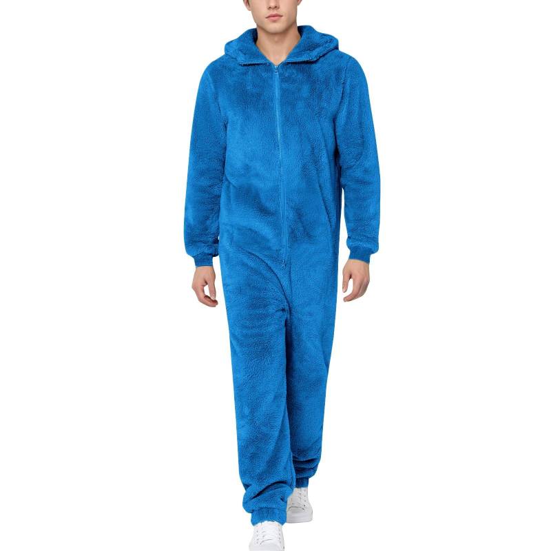 Strampler für Männer Herbst und Winter Langarm Jumpsuits Casual Outfits XXL himmelblaue von Joom DACH
