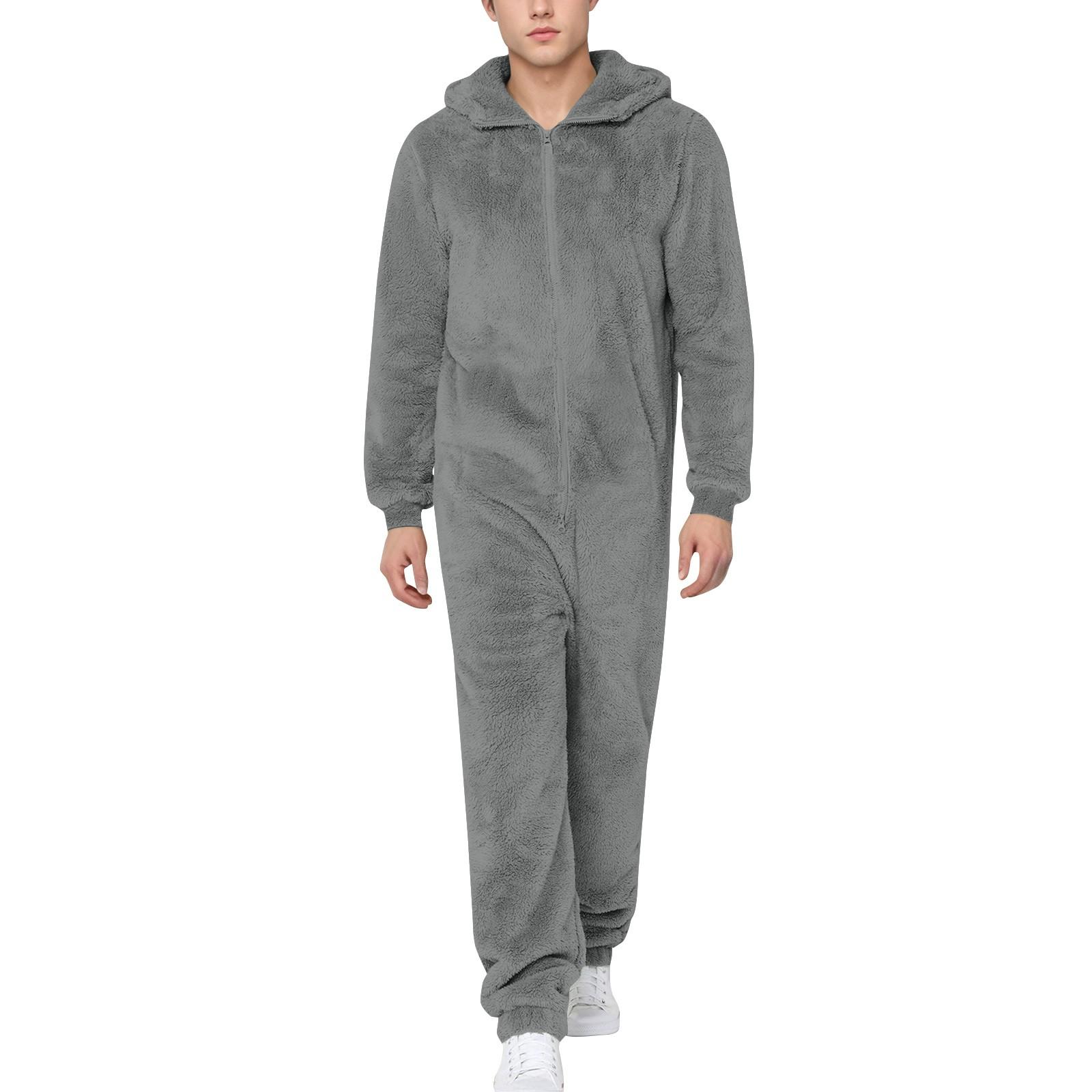 Strampler für Männer Herbst und Winter Langarm Jumpsuits Casual Outfits XXXL von Joom DACH