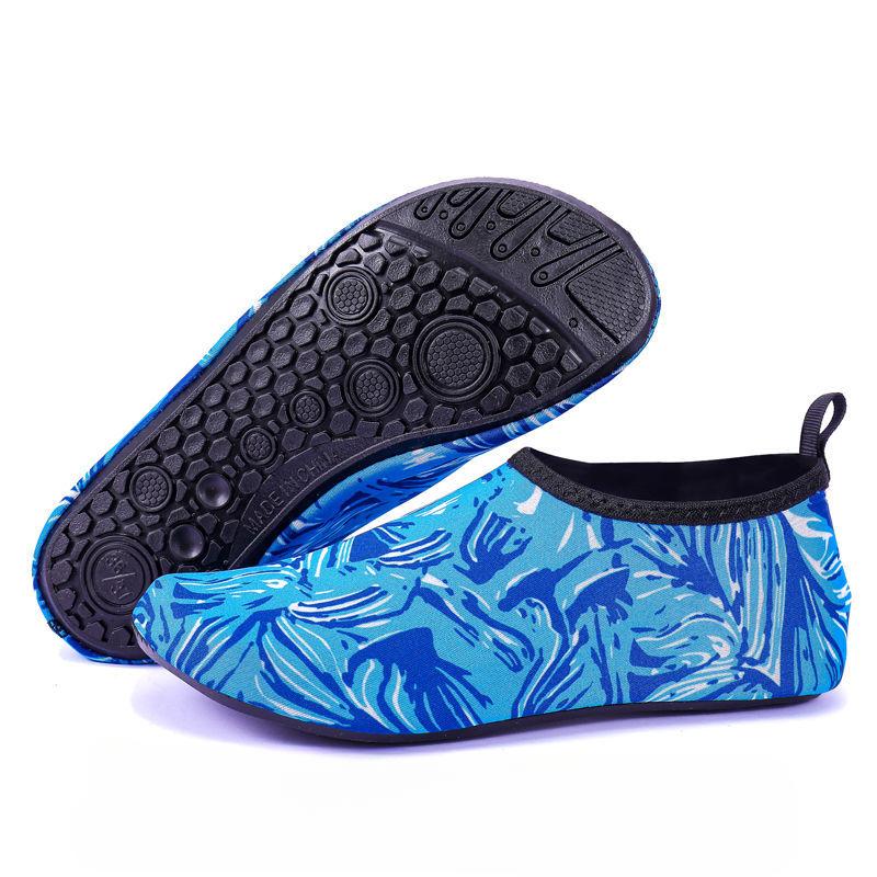 Strandschuhe Damen Herren Tauchschuhe Schnorchelsocken Watschuhe Schwimmen Rutschfeste Weiche Unterseite Schnelltrocknende Yoga Trail Schuhe Socken 40-41 blau von Joom DACH