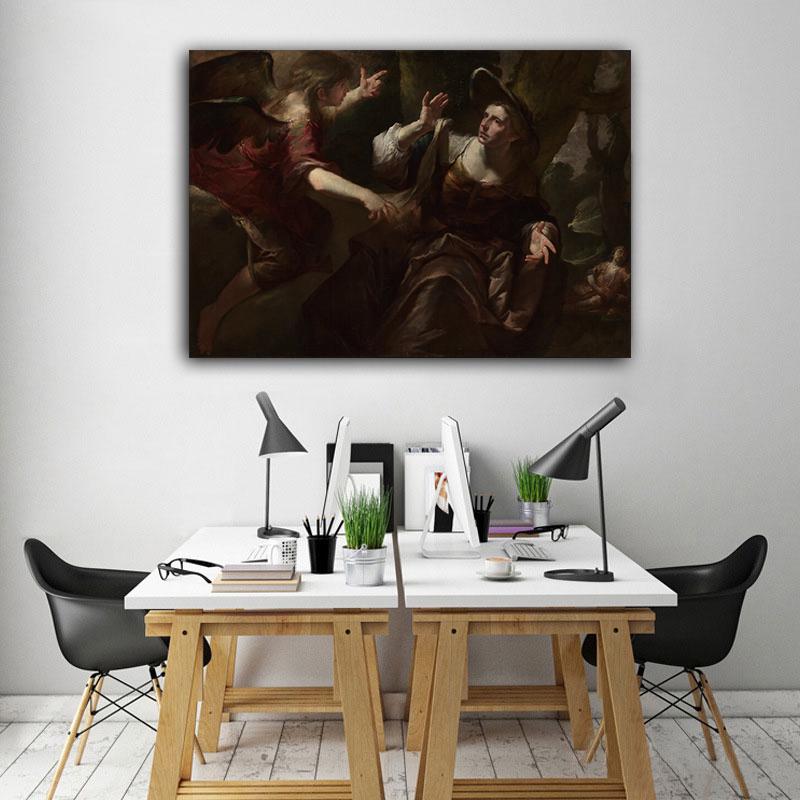 Strass erscheint Hagar und Ismael, Diamantmalerei-Aufkleber, dekorative Malerei, Kreuzstich 20X30 von Joom DACH