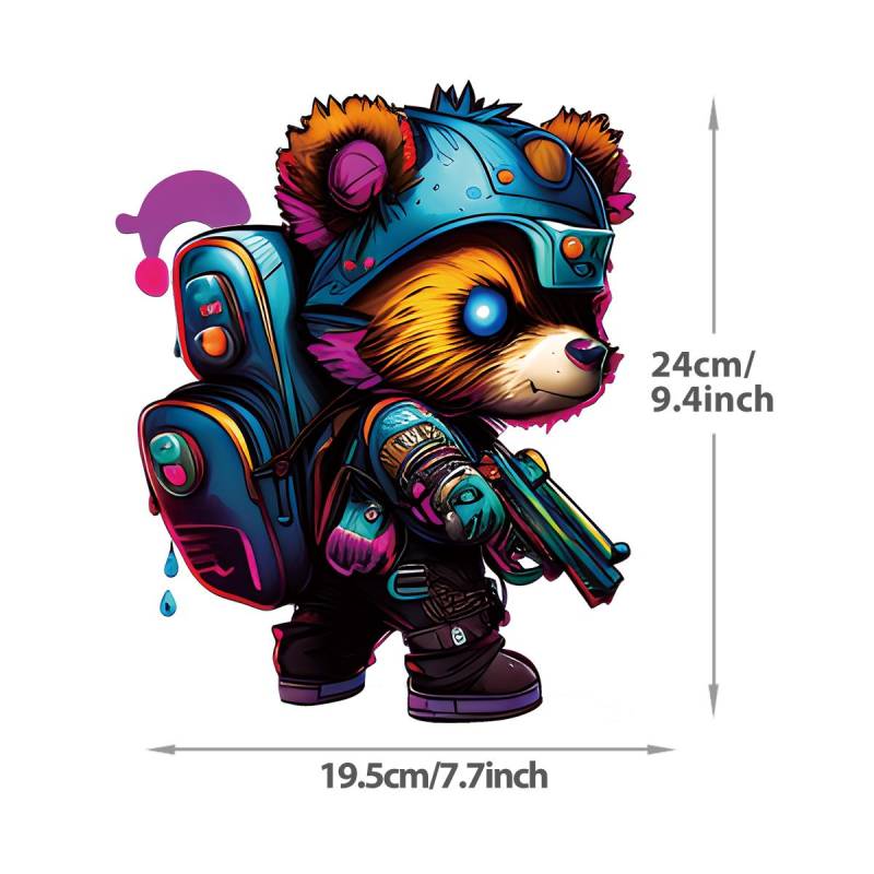 Straße Teddybären Thermo-Aufkleber Bunte Parches Ropa Diy Hoodies Wärmeübertragung Kleidung Aufkleber Patches für Kleidung von Joom DACH