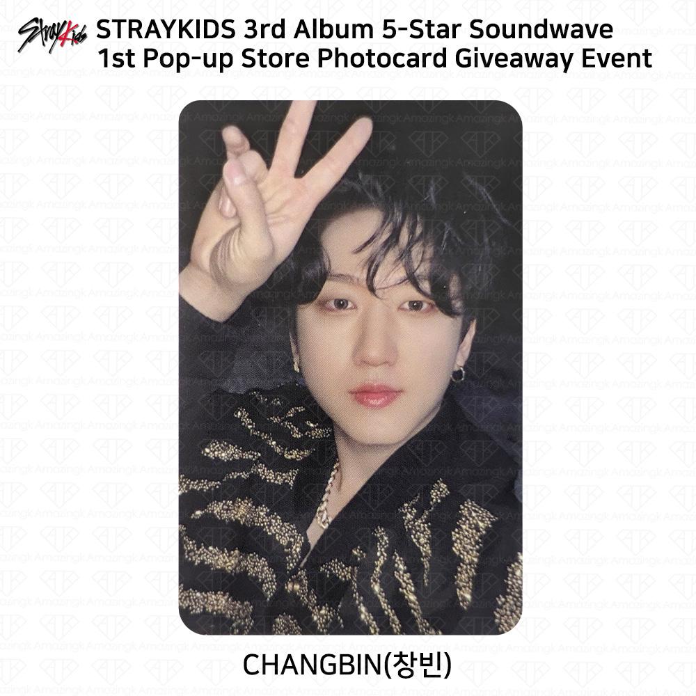 Stray Kids 3. Mini-Album 5 Star Soundwave Pop Up Giveaway Fotokarte Postkarte Changbin - 1st Photocard von Joom DACH