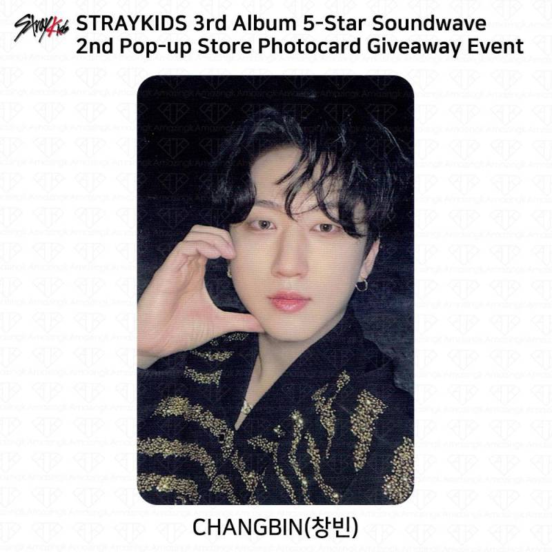 Stray Kids 3. Mini-Album 5 Star Soundwave Pop Up Giveaway Fotokarte Postkarte Changbin - 2nd Photocard von Joom DACH