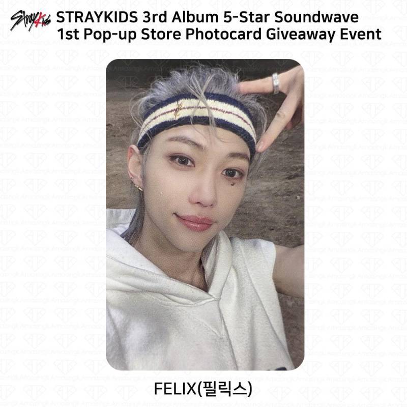 Stray Kids 3. Mini-Album 5 Star Soundwave Pop Up Giveaway Fotokarte Postkarte Felix - 1st Photocard von Joom DACH