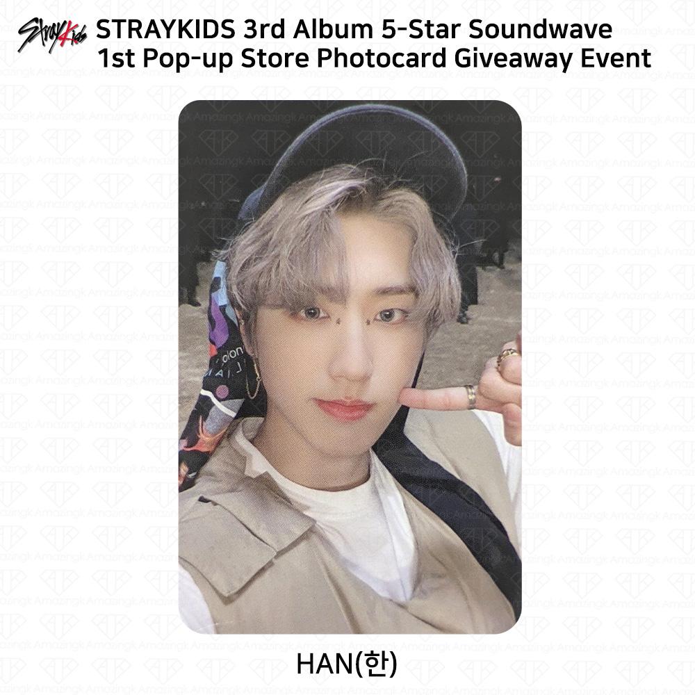 Stray Kids 3. Mini-Album 5 Star Soundwave Pop Up Giveaway Fotokarte Postkarte Han - 1st Photocard von Joom DACH