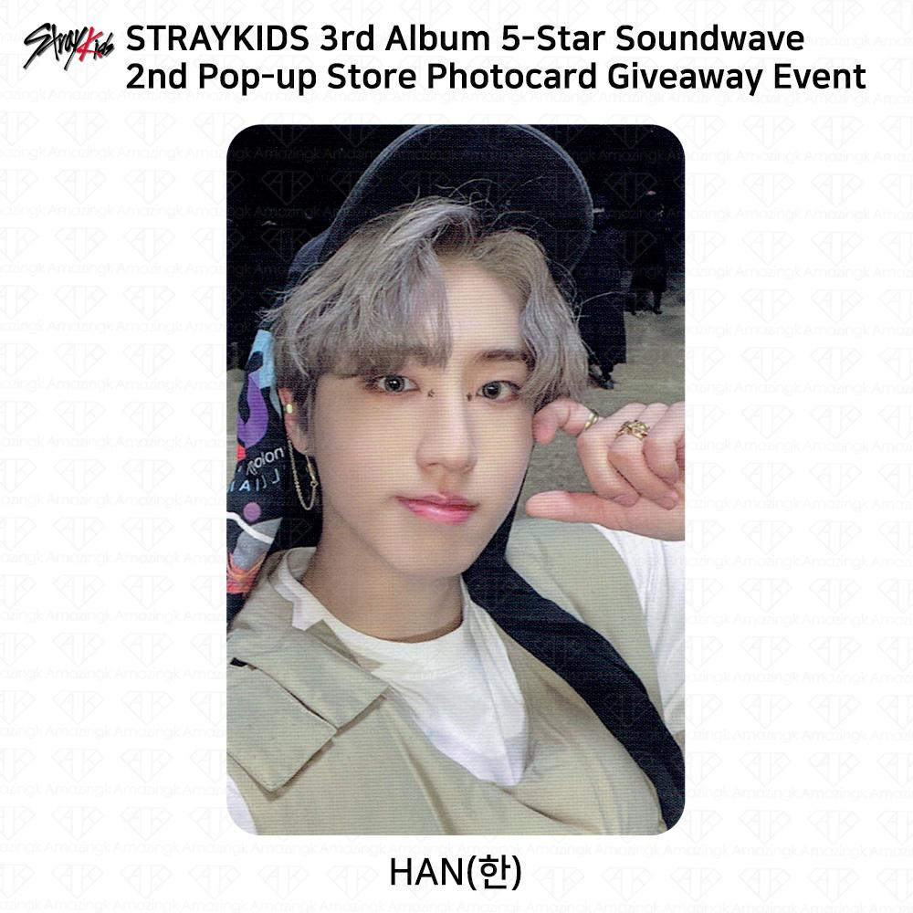 Stray Kids 3. Mini-Album 5 Star Soundwave Pop Up Giveaway Fotokarte Postkarte Han - 2nd Photocard von Joom DACH