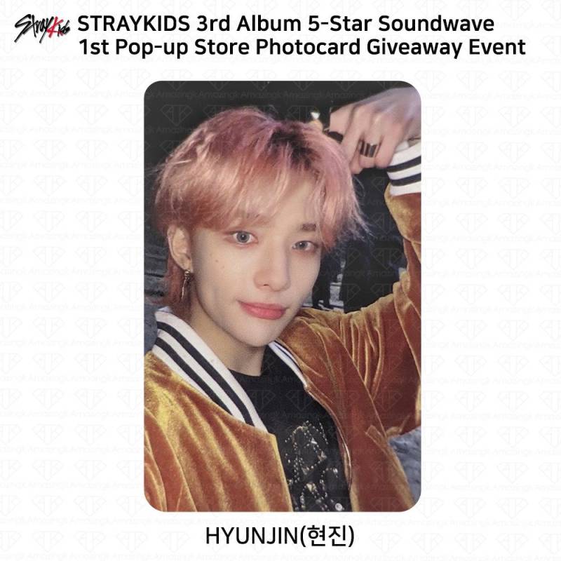 Stray Kids 3. Mini-Album 5 Star Soundwave Pop Up Giveaway Fotokarte Postkarte Hyunjin - 1st Photocard von Joom DACH