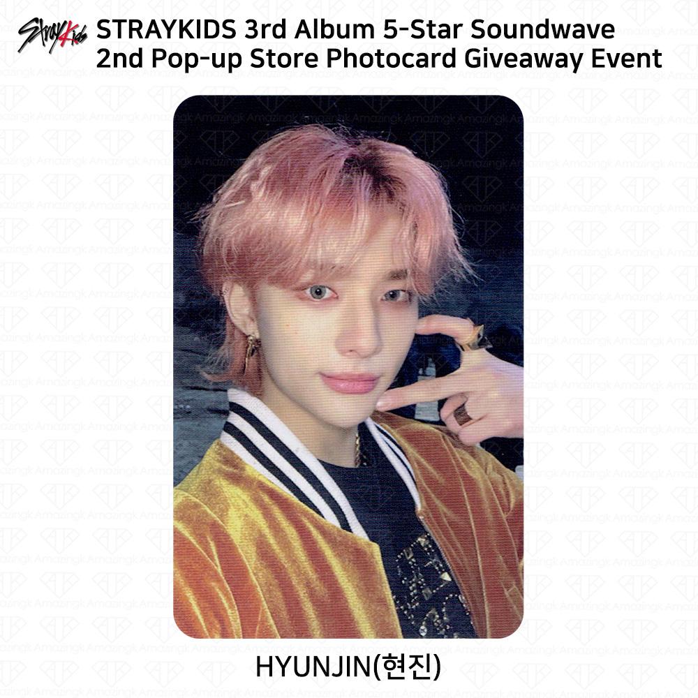 Stray Kids 3. Mini-Album 5 Star Soundwave Pop Up Giveaway Fotokarte Postkarte Hyunjin - 2nd Photocard von Joom DACH