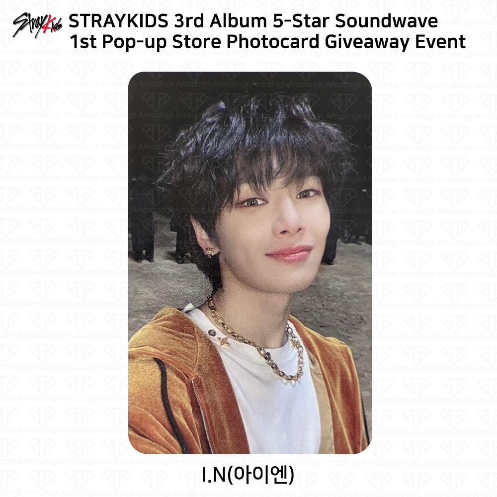 Stray Kids 3. Mini-Album 5 Star Soundwave Pop Up Giveaway Fotokarte Postkarte I.N - 1st Photocard von Joom DACH
