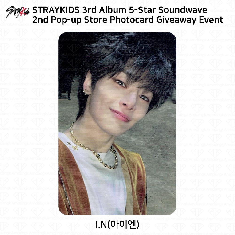 Stray Kids 3. Mini-Album 5 Star Soundwave Pop Up Giveaway Fotokarte Postkarte I.N - 2nd Photocard von Joom DACH