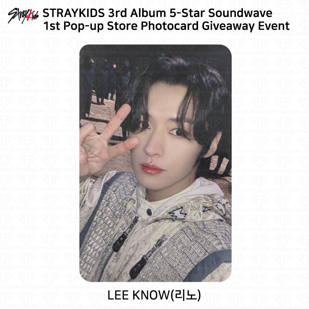 Stray Kids 3. Mini-Album 5 Star Soundwave Pop Up Giveaway Fotokarte Postkarte Leeknow - 1st Photocard von Joom DACH
