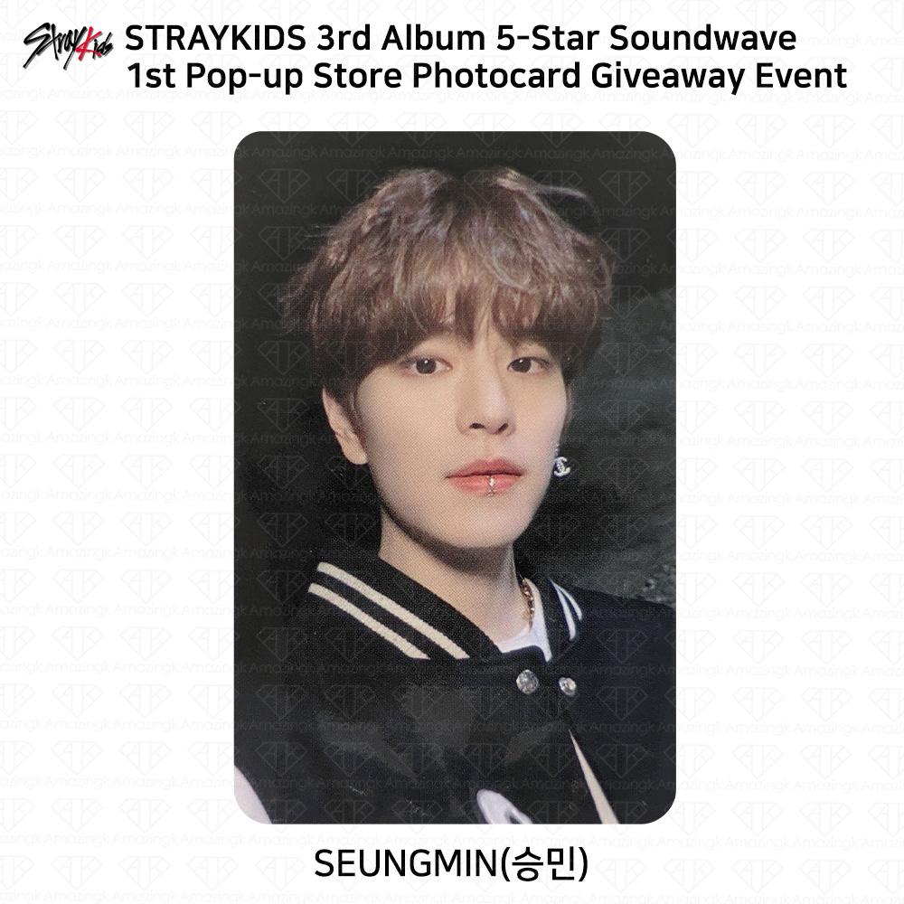 Stray Kids 3. Mini-Album 5 Star Soundwave Pop Up Giveaway Fotokarte Postkarte Seungmin - 1st Photocard von Joom DACH