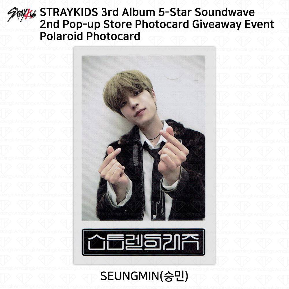 Stray Kids 3. Mini-Album 5 Star Soundwave Pop Up Giveaway Fotokarte Postkarte Seungmin - 2nd Polaroid von Joom DACH