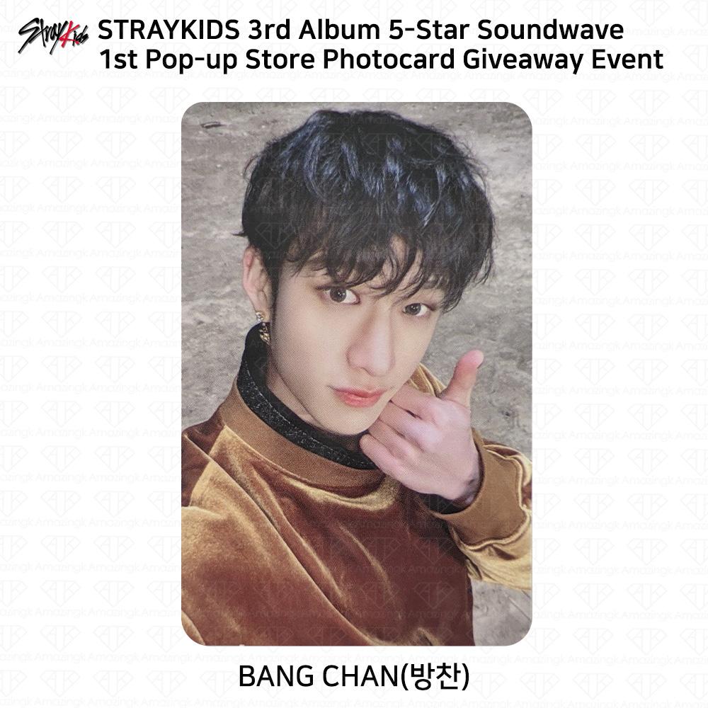 Stray Kids 3. Mini-Album 5 Star Soundwave Pop Up Giveaway Fotokarte Postkarte Bangchan - 1st Photocard von Joom DACH