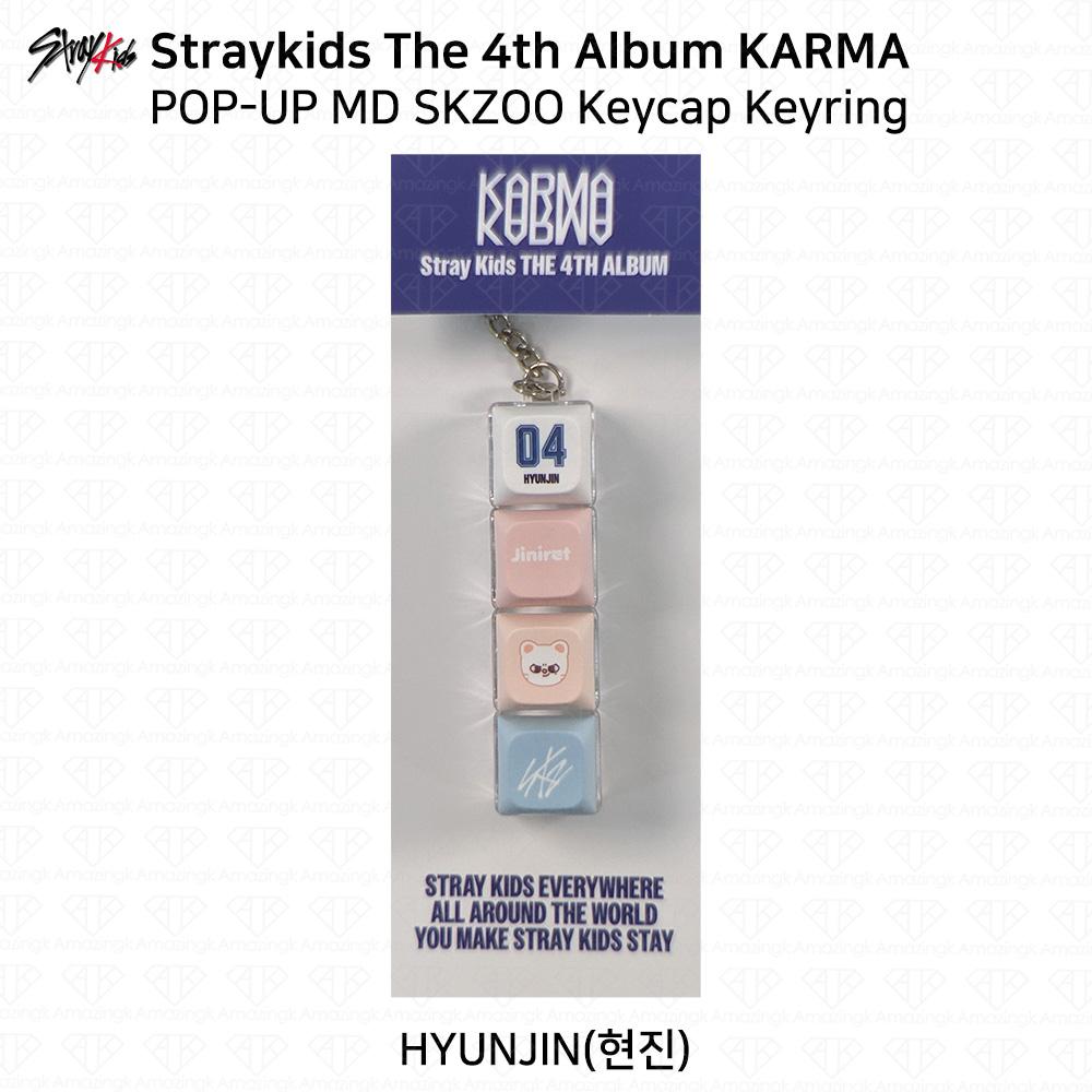 Stray Kids Das 4. Album Karma POP-UP MD Tastenkappe Yinyang Schlüsselanhänger Outfit-Set Hyunjin -Keycap Keyring von Joom DACH