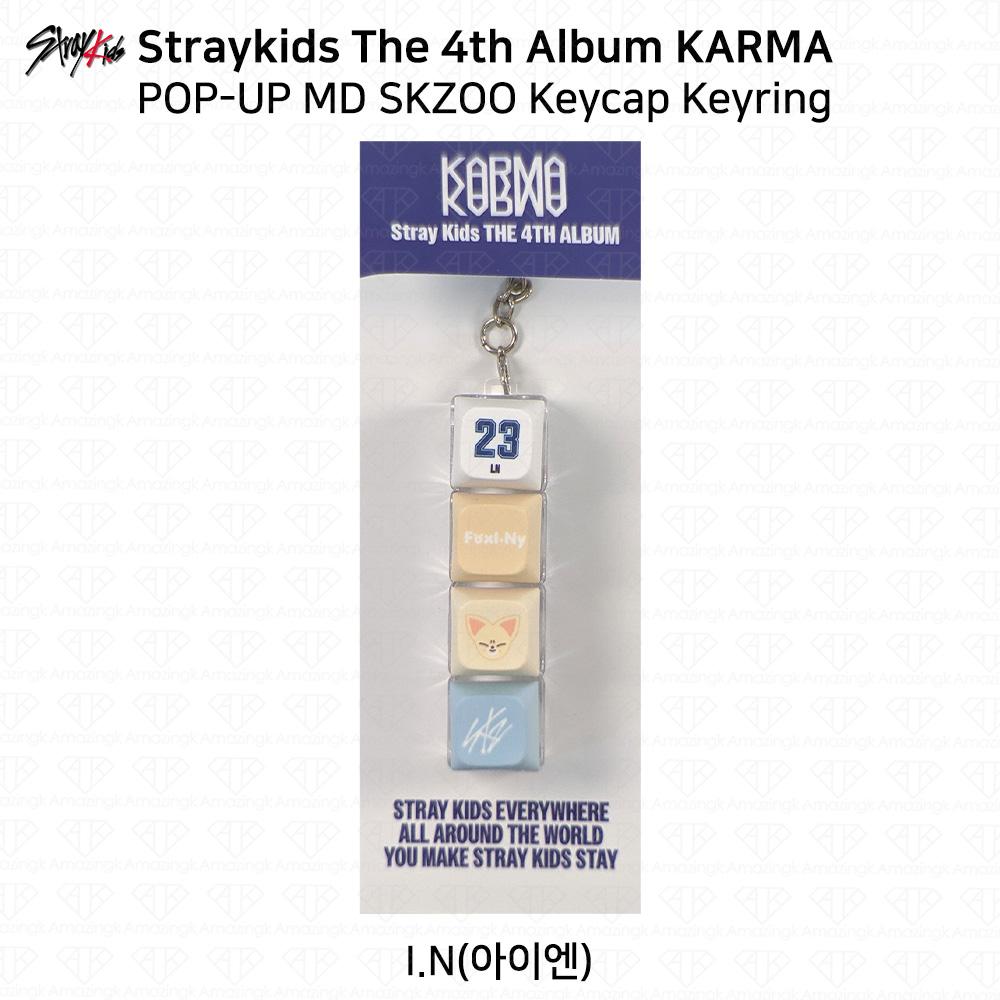 Stray Kids Das 4. Album Karma POP-UP MD Tastenkappe Yinyang Schlüsselanhänger Outfit-Set I.N -Keycap Keyring von Joom DACH