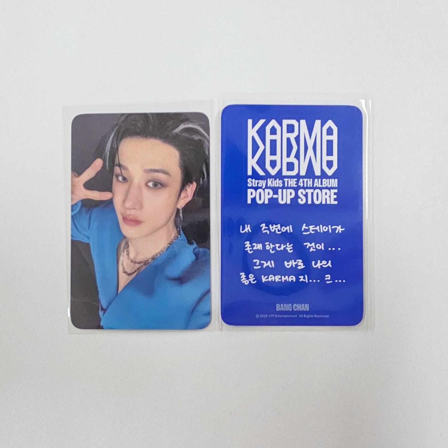 Stray Kids KARMA POP-UP 2. Woche FAN SHOP POB Fotokarten-Set Bang Chan von Joom DACH