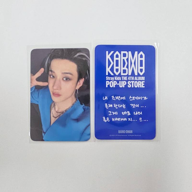 Stray Kids KARMA POP-UP 2. Woche FAN SHOP POB Fotokarten-Set Bang Chan von Joom DACH