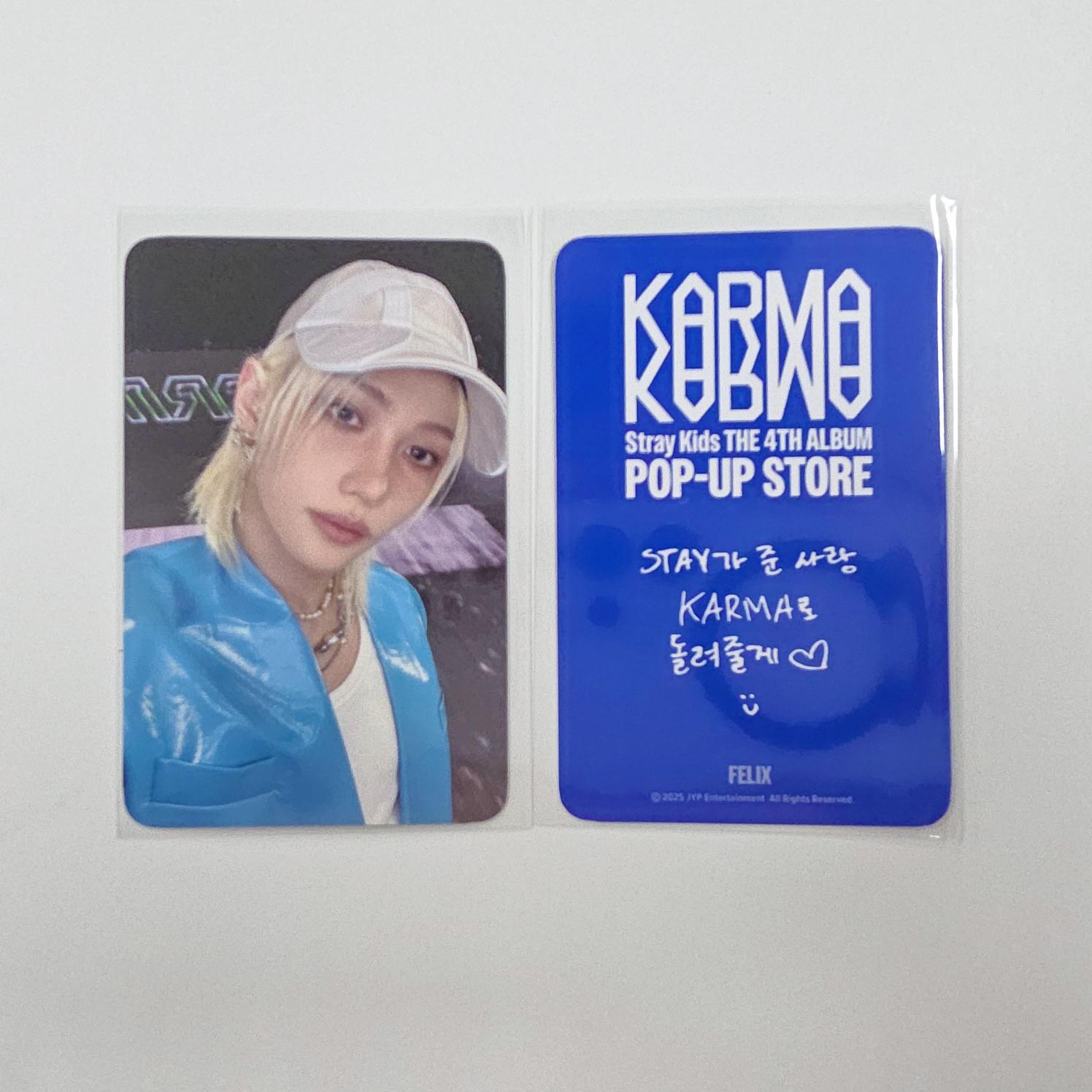 Stray Kids KARMA POP-UP 2. Woche FAN SHOP POB Fotokarten-Set Felix von Joom DACH