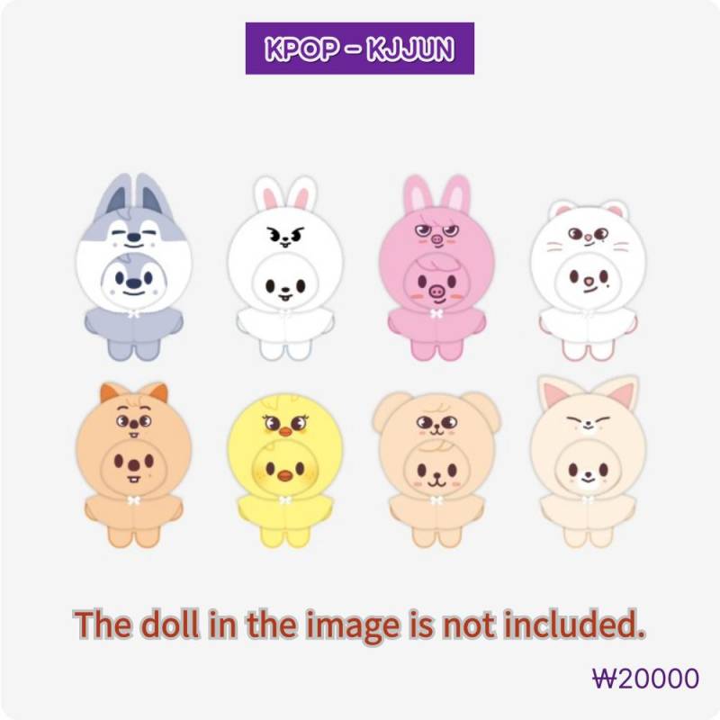Stray Kids SKZOO 10CM PLÜSCH-OUTFIT - SKZ 5'CLOCK Leebit von Joom DACH