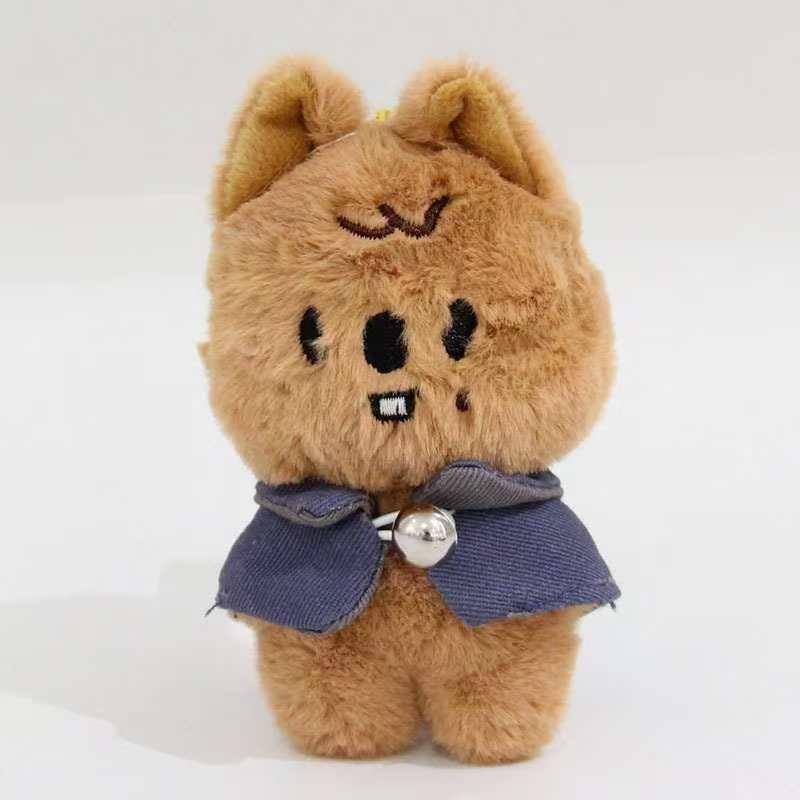 Stray Kids Zauberschule Plüschpuppe Schlüsselanhänger Fan Tier Spielzeug Anhänger Geschenk Niedlich Brown bear von Joom DACH