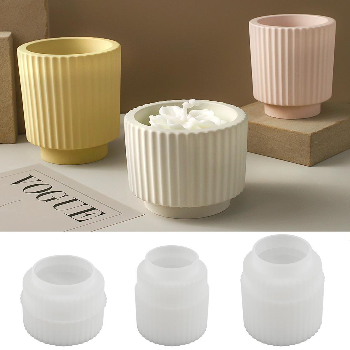 Streifen Kerzenbecher Silikonform DIY Schmuckaufbewahrungsboxen Gläser Sukkulenten Blumentopf Form Beton Harz Bastelformen Heimdeko Streifen Kerzenbecher Silikonform DIY Schmuckaufbewahrungsboxen Gläser Sukkulenten Blumentopf Form Beton Harz Bastelformen Heimdeko von Joom DACH