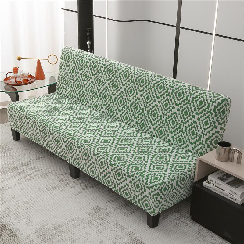 Stretch Sofabezug Klappsofabett Überwürfe Couchbezug ohne Armlehne Elastisches Spannbettlaken für Sofabett S von Joom DACH
