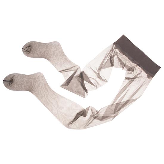 Strumpfhosen Transparente Strümpfe Damen Nahtlose Strumpfhosen Ultradünne Nylonstrumpfhosen Einfarbig Glatte Strümpfe mit niedriger Taille für Damen grau von Joom DACH