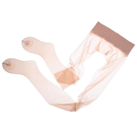 Strumpfhosen Transparente Strümpfe Damen Nahtlose Strumpfhosen Ultradünne Nylonstrumpfhosen Einfarbig Glatte Strümpfe mit niedriger Taille für Damen champagner von Joom DACH