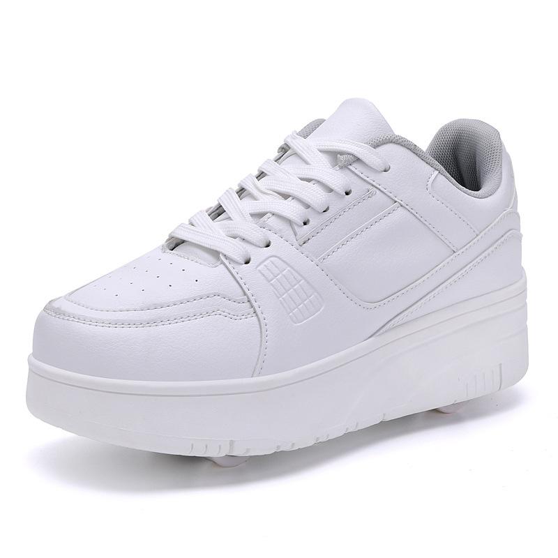 Student Runaway Schuhe Vierrädrige Kinder-Rollschuhe Abnehmbare Ultraleicht-Version Schuhe mit Rollen für Herren und Damen 39 von Joom DACH