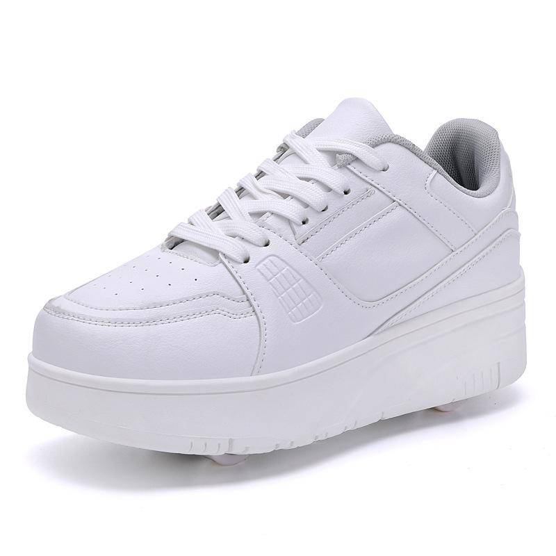 Student Runaway Schuhe Vierrädrige Kinder-Rollschuhe Abnehmbare Ultraleicht-Version Schuhe mit Rollen für Herren und Damen 39 von Joom DACH