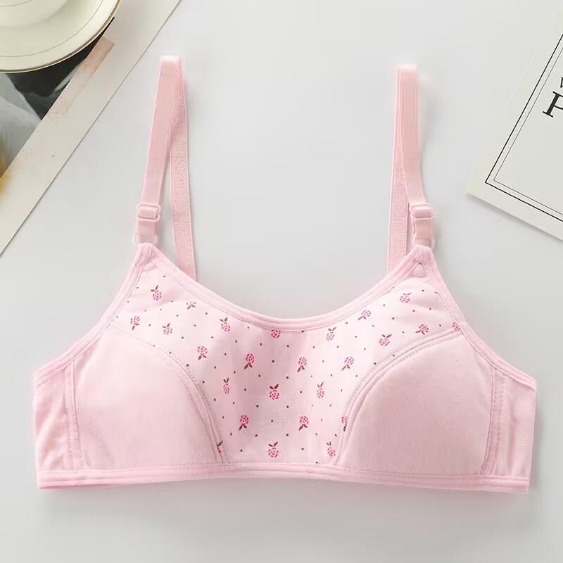 Studenten-BH / Mädchen Baumwoll-BH / Kinder Trainings-BH / Sport-BH rosa von Joom DACH