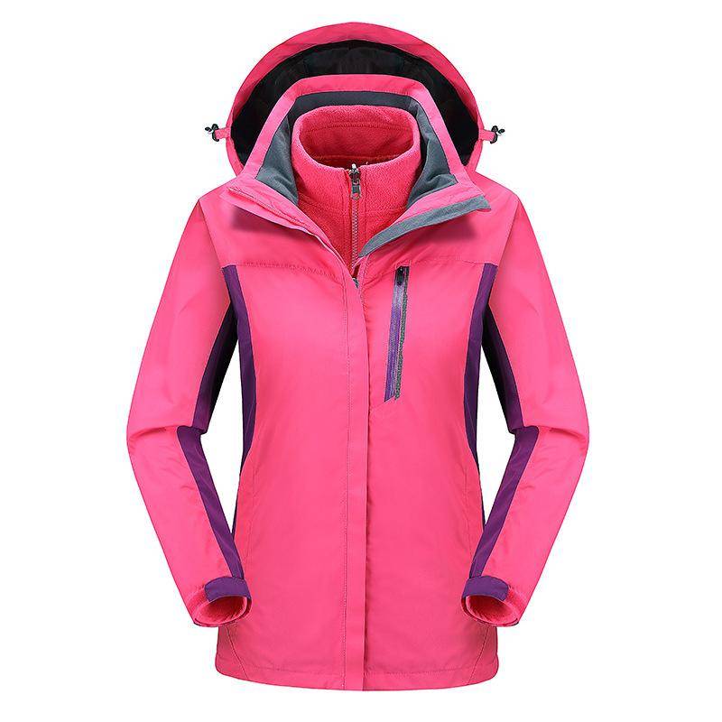 Sturmjacke für Männer und Frauen Paare Plus Fleece Verdickter Drei-in-Eins Trenchcoat Winter Wasserdicht Winddicht Abnehmbare Jacke 5XL von Joom DACH