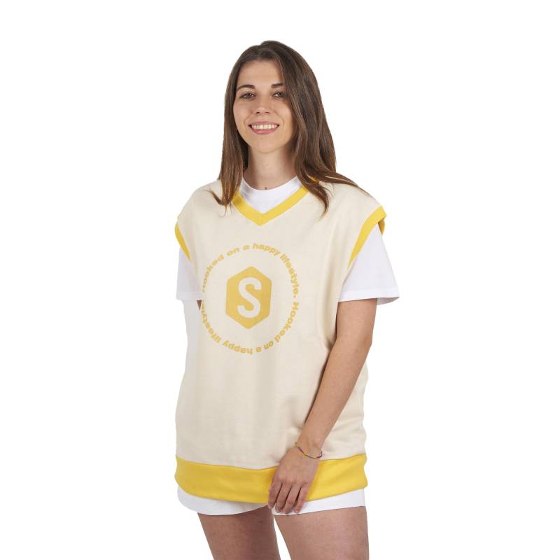 BeHappy SPRBVE-2201 Damen-Sweatshirt mit Rundhalsausschnitt, ärmellos XL gelb von Joom DACH