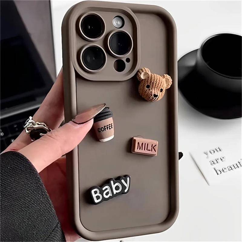 Süße 3D Bär Kaffee Milch Candy Liquid Handyhülle für iPhone 11 13 12 14 15 16 Pro Max XR XS Max koreanische Cartoon-Abdeckung iPhone XS braun Süße 3D Bär Kaffee Milch Candy Liquid Handyhülle für iPhone 11 13 12 14 15 16 Pro Max XR XS Max koreanische Cartoon-Abdeckung iPhone XS braun von Joom DACH