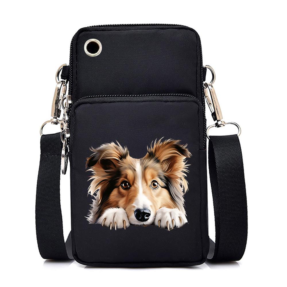 Süße Geldbörsen und Handtaschen mit 3D-Hundedruck, Mini-Handytasche für Damen, Cartoon-Tier, Reißverschluss, kleine Umhängetasche für Damen, Schultertaschen Süße Geldbörsen und Handtaschen mit 3D-Hundedruck, Mini-Handytasche für Damen, Cartoon-Tier, Reißverschluss, kleine Umhängetasche für Damen, Schultertaschen von Joom DACH