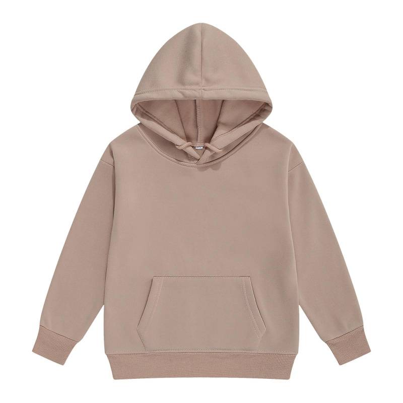 Süße Hoodies für Teenager, trendige, adrette Kapuzenpullover, Langarmshirts, Kleidung für Mädchen 140 beige von Joom DACH