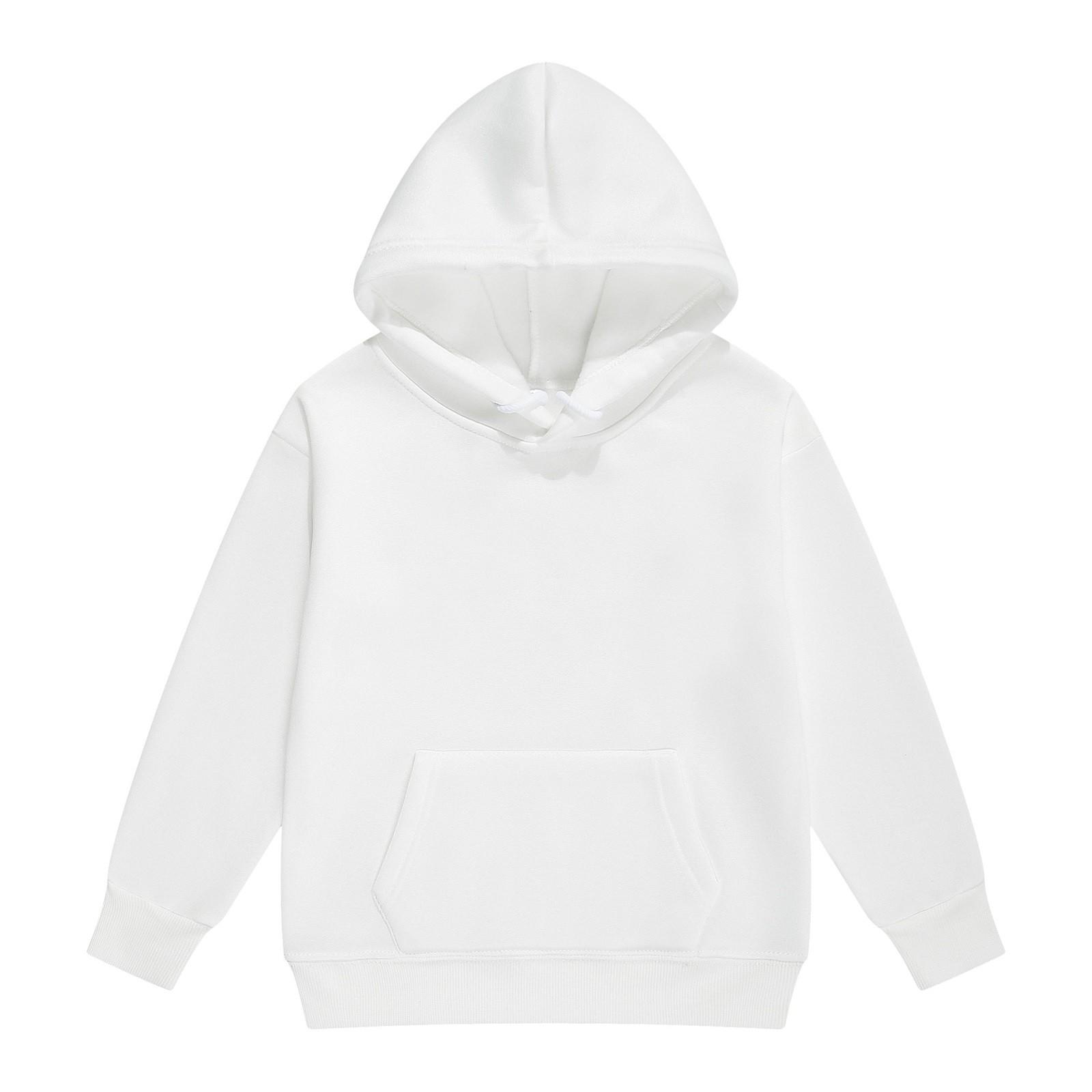 Süße Hoodies für Teenager, trendige, adrette Kapuzenpullover, Langarmshirts, Kleidung für Mädchen 140 weiß von Joom DACH