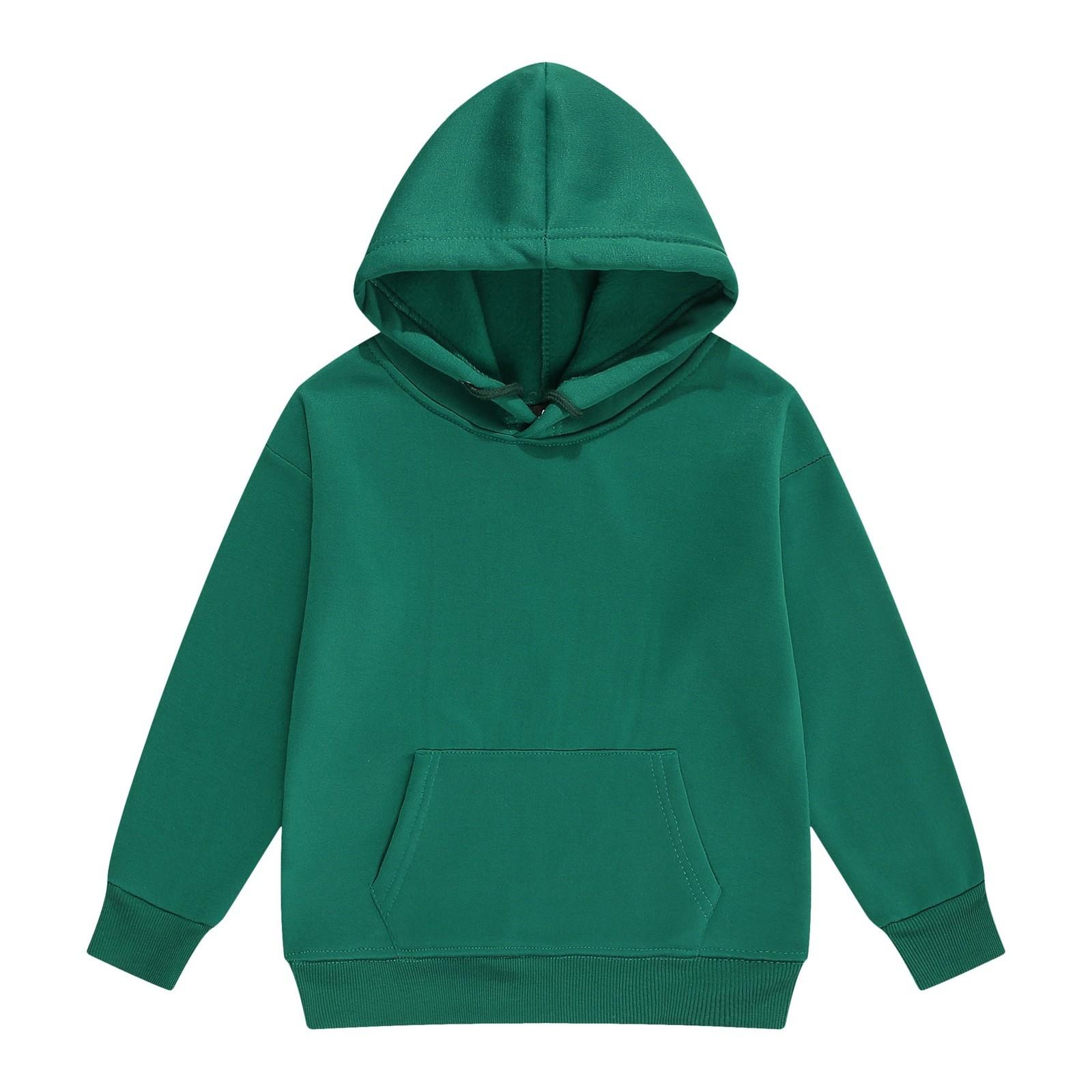 Süße Hoodies für Teenager, trendige, adrette Kapuzenpullover, Langarmshirts, Kleidung für Mädchen 160 dunkelgrüne von Joom DACH