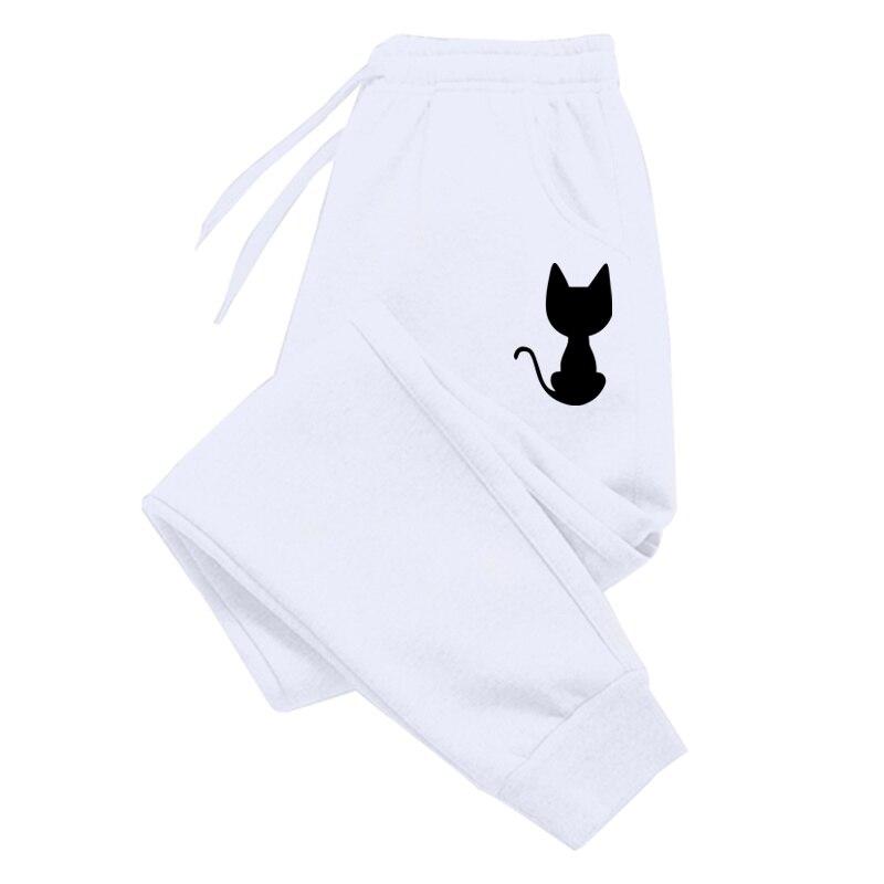 Süße Katze bedruckte Damen-Jogginghose aus Baumwolle, lange Hose, Joggerhose, Sport, Fitness, solide Jogginghose 4XL weiß Süße Katze bedruckte Damen-Jogginghose aus Baumwolle, lange Hose, Joggerhose, Sport, Fitness, solide Jogginghose 4XL weiß von Joom DACH